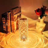 Shimmering Serenity Crystal Lamp