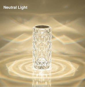 Shimmering Serenity Crystal Lamp