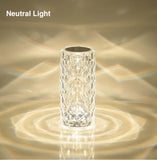 Shimmering Serenity Crystal Lamp